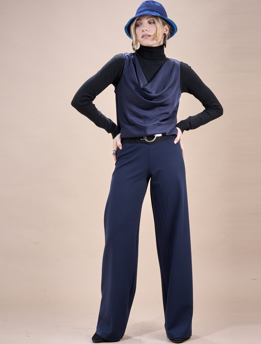 Save The Queen Pantalone palazzo blu